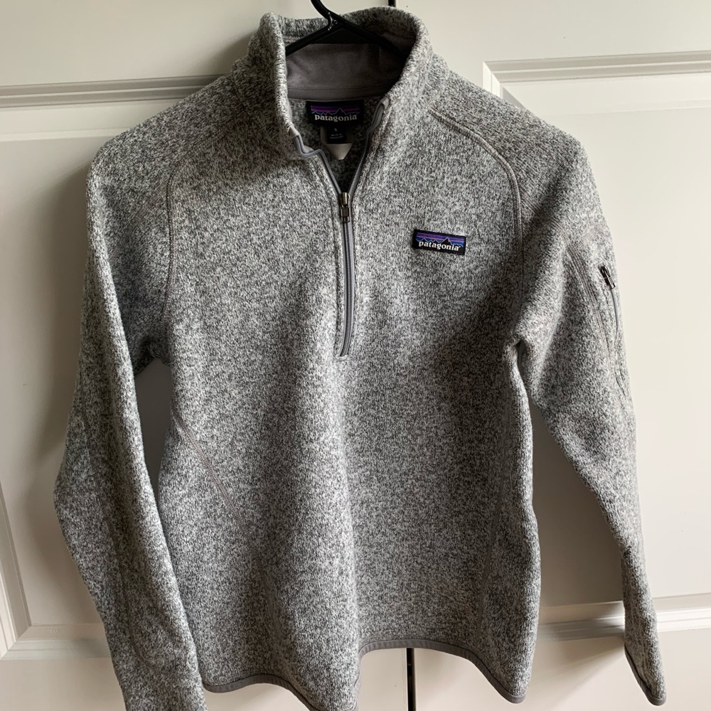 Patagonia 1/4-Zip Fleece Pullover Gray Small